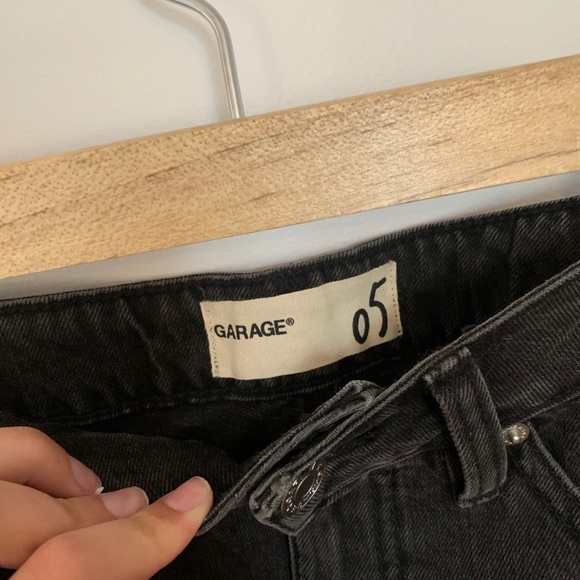 Garage Black Denim Shorts - Picture 2 of 3